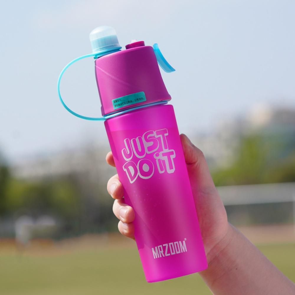 Mist Spray Summer Spray Water Cup 600ml Sports Plastic Bottle Sports Kettle Cycling