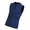 Colete Térmico de Neoprene 3mm, Top de Roupa de Mergulho sem Mangas com Zíper Unissex para Natação Snorkeling Surfe Mergulho Azul Marinho M