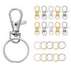 20 Stück/Los Drehhaken mit Schlüsselringen Schlüsselanhänger Cliphaken Karabinerverschlüsse Für Tasche Hundeleinen Schlüsselanhänger DIY Schmuck