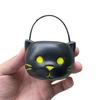 6PCS Set Festive 6cm Size Halloween Pumpkin Jar Triangular Eyes With Lid Pumpkin Bucket Mini Basket Pumpkin Lantern Gift Giving