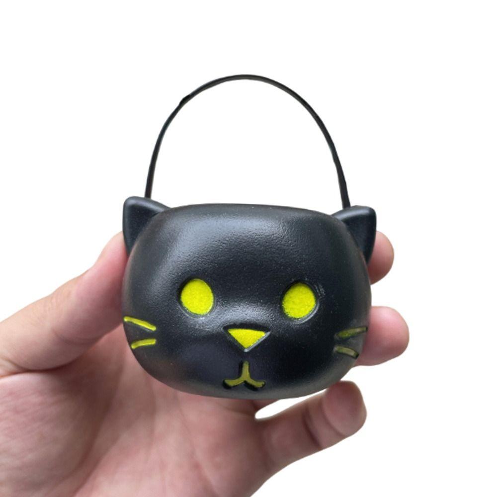 6PCS Set Festive 6cm Size Halloween Pumpkin Jar Triangular Eyes With Lid Pumpkin Bucket Mini Basket Pumpkin Lantern Gift Giving