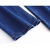 Straight Leg Stretch Jeans Women's High Waist Slimming Middle-aged Women Slim Casual Pants