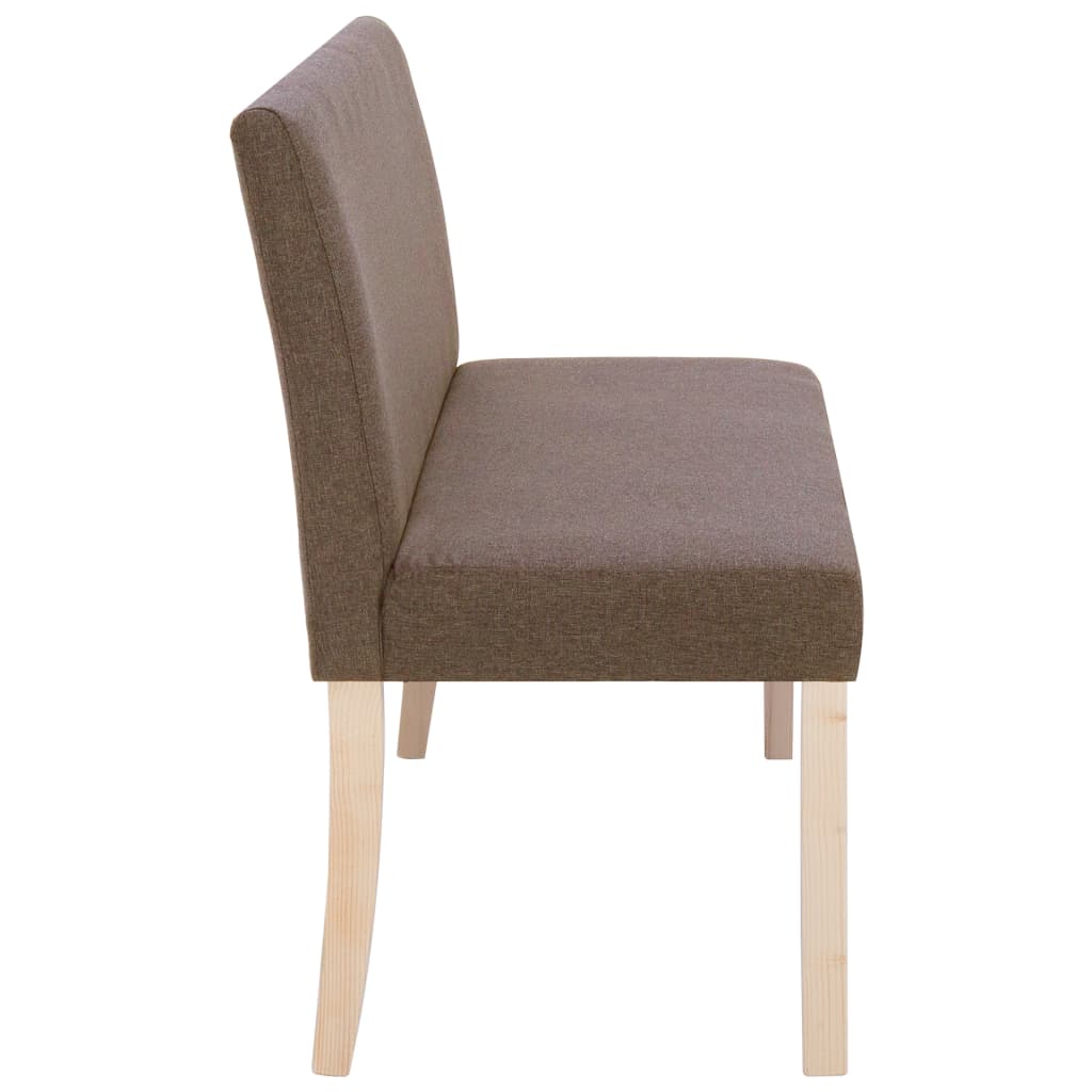 Bank 139,5 cm Braun Polyester