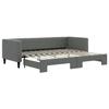VidaXL Daybed with Pull-out Bed Dark Grey 80x200 Cm Fabric 3196574