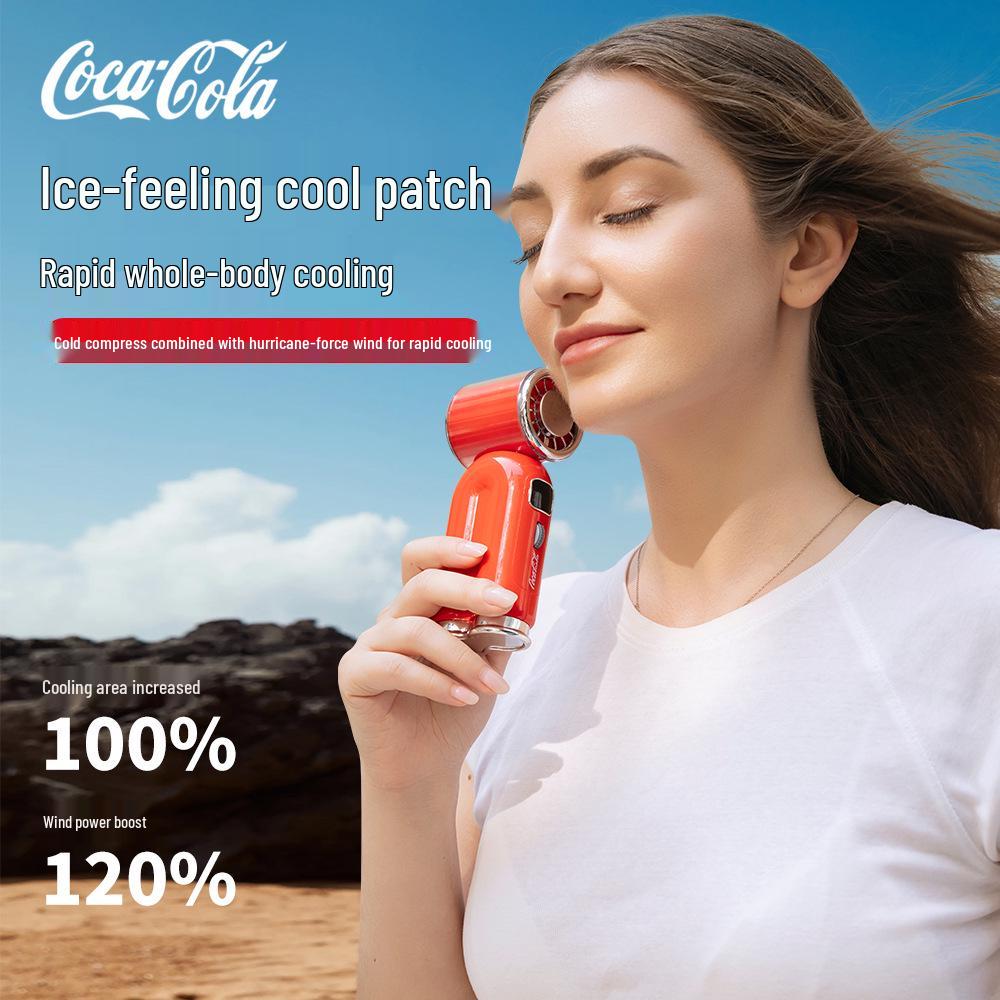 Coca-Cola x Sprite USB Rechargeable Handheld Mini Fan with Three Speeds