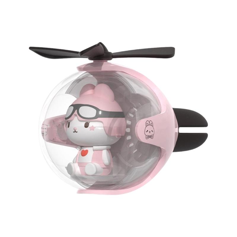 

Cute Flying Ball Design Car Vent Air Freshener Purifier With Rotating Propeller Secure Clip For Automotive Interior Use