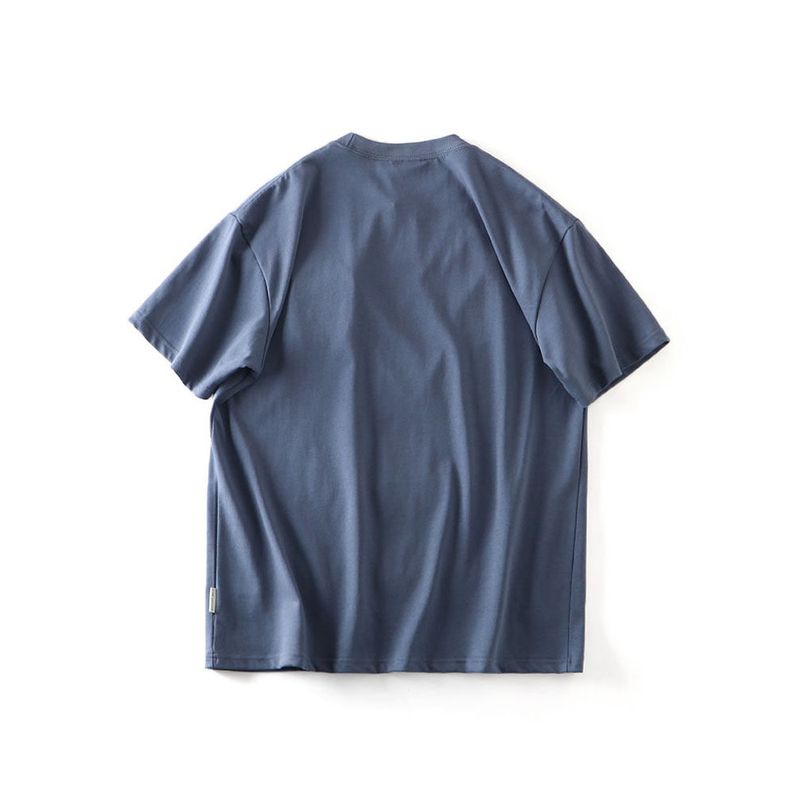 American Workwear Three-Dimensional Pocket Pure Cotton Short Sleeve T-Shirt Men's 2024 New Arrival Trendy Base Shirt Export Cotton T-shirt