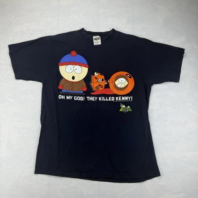 South Park Vintage Oh Mio Dio! Hanno ucciso Kenny! T-Shirt Blu Navy da Uomo XL 1997