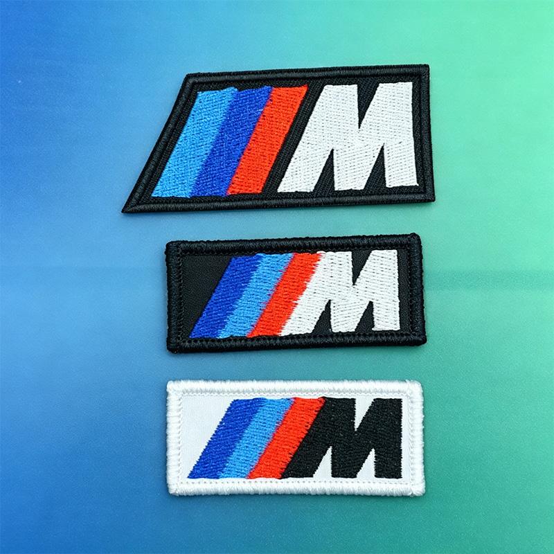 Fashion BMW M Emblem Sport Logo Embroidered Cloth Stickers Clothing Hole Patch Decal Ironing Sewing Adhesive Patches Accessories VL2
