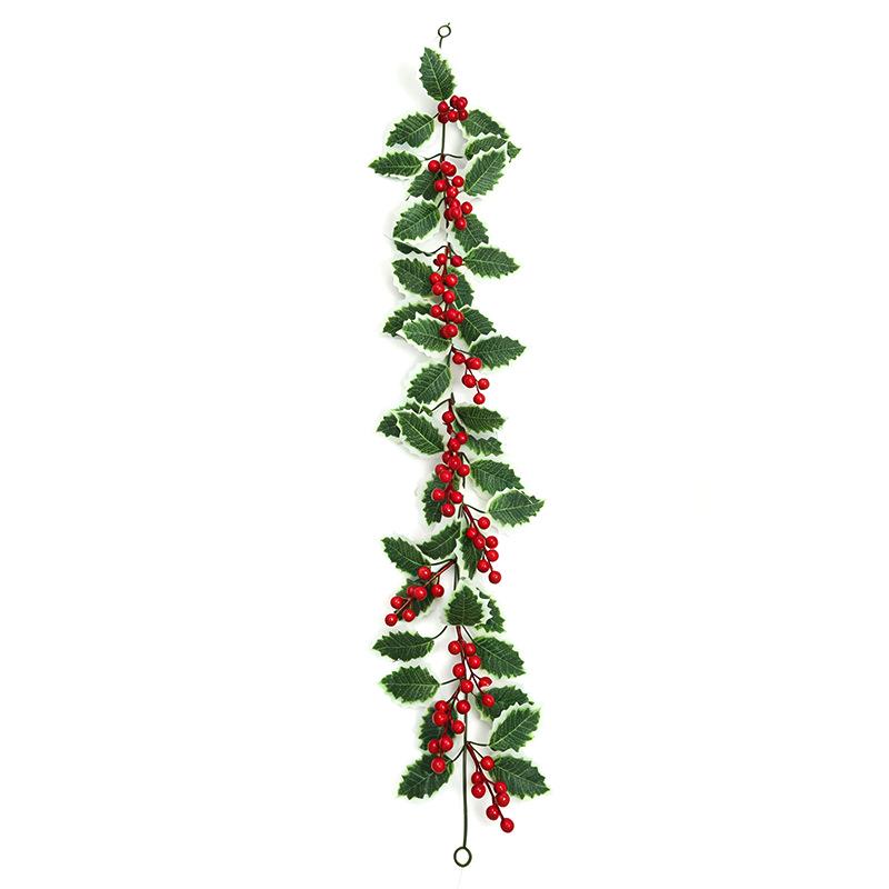 Red Berry Christmas Artificial Vine for Indoor Decoration and Photography Props