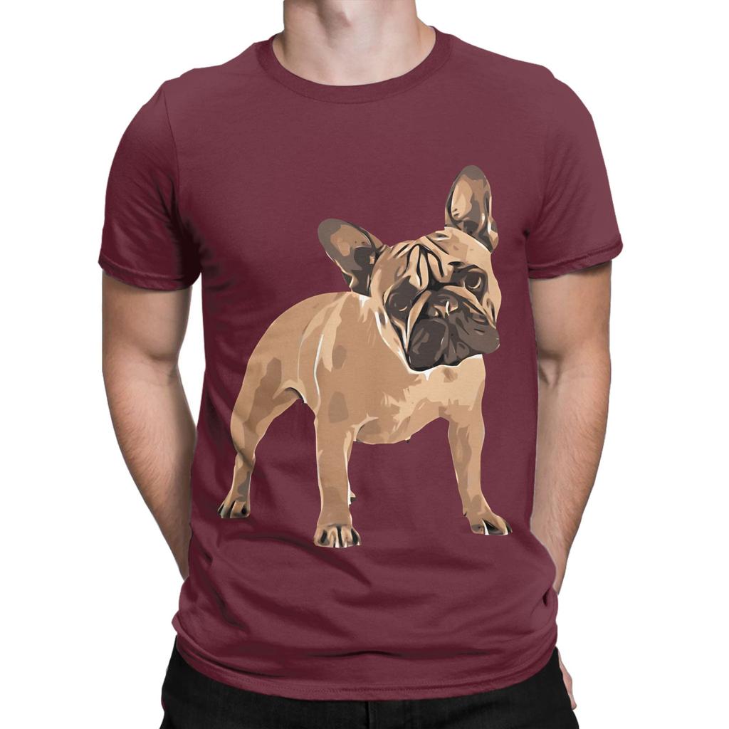 French Bulldog Dog Dogs Animals Art Paint Draw Design Funny 100 Cotton TShirt French Bulldog Tops Tees For Unisex