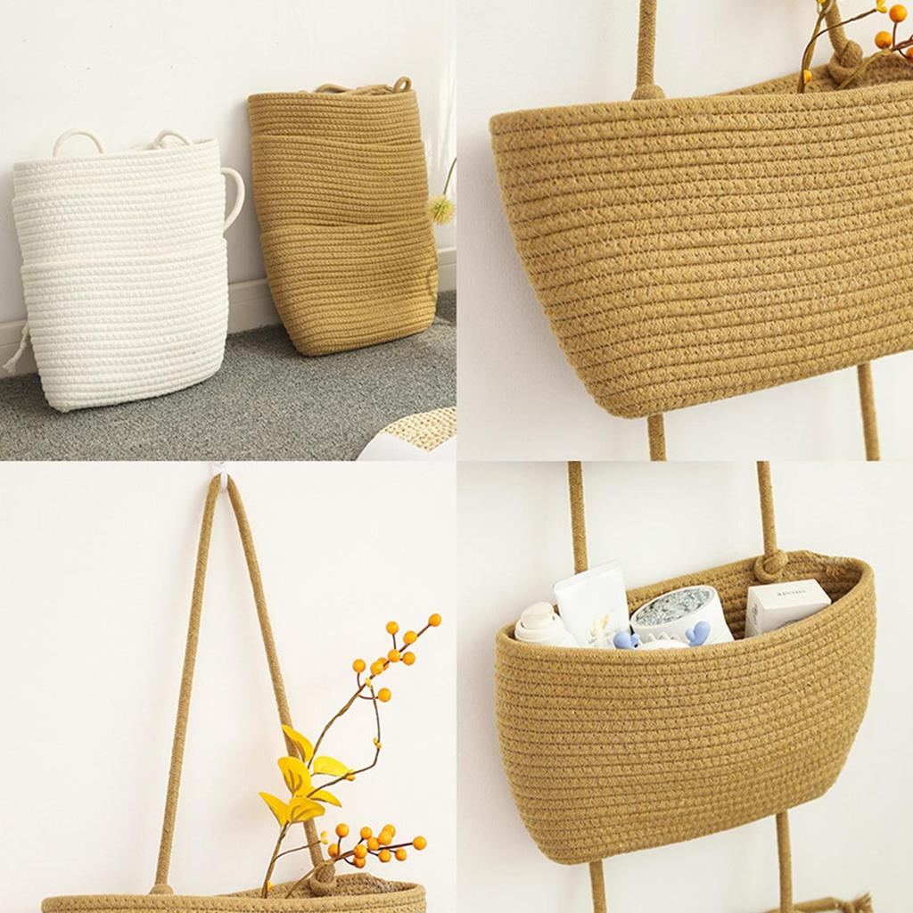 Multifunctional 3 Tier Hanging Basket Decorative for Kids Room Bathroom