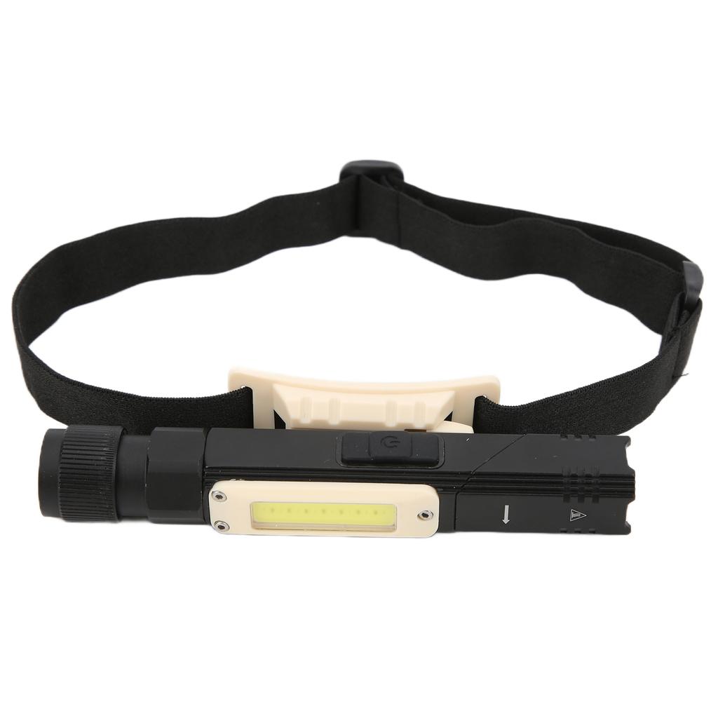 S21 Flashlight USB Rechargeable Portable Head Rotatable Flashlight for Camping Patrolling