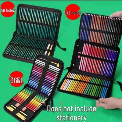 Astuccio Colorato Pieghevole ad Alta Capacità per 36/48/72/120 Matite - Ideale per Studenti d'Arte