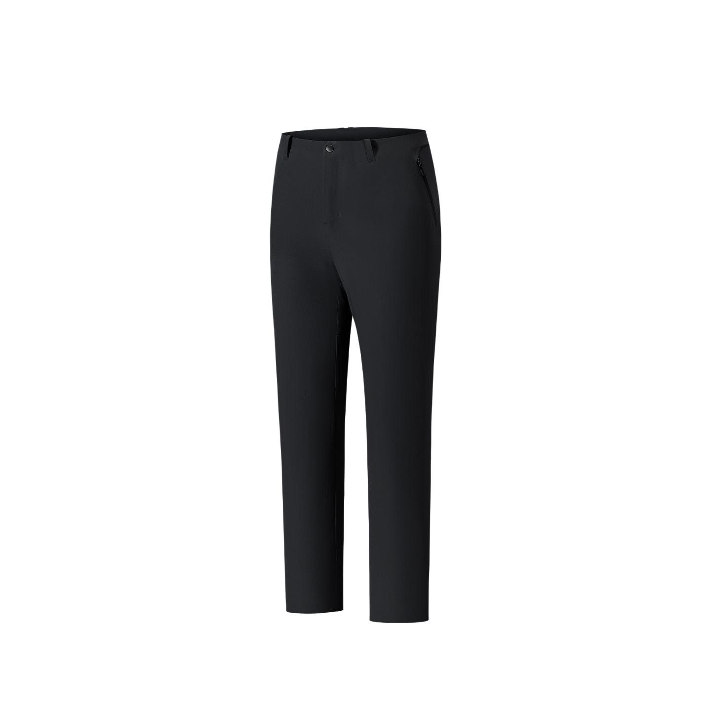 

Anta Lightweight Solid Color Zipper Casual Pants Men bottoms 152620505-1
