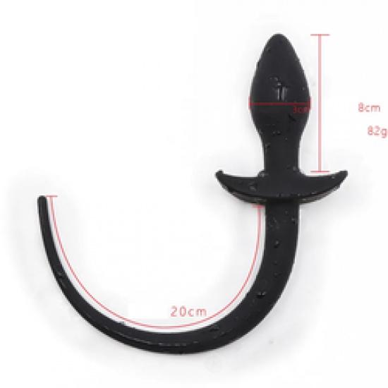 Butt Plug with Dog Puppy Tails Silicone Anal