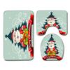 Christmas Bathroom Floor Mat Toilet Three-Piece Set