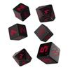Q Workshop Dice Set - Cyberpunk Red: Night City Black and Red