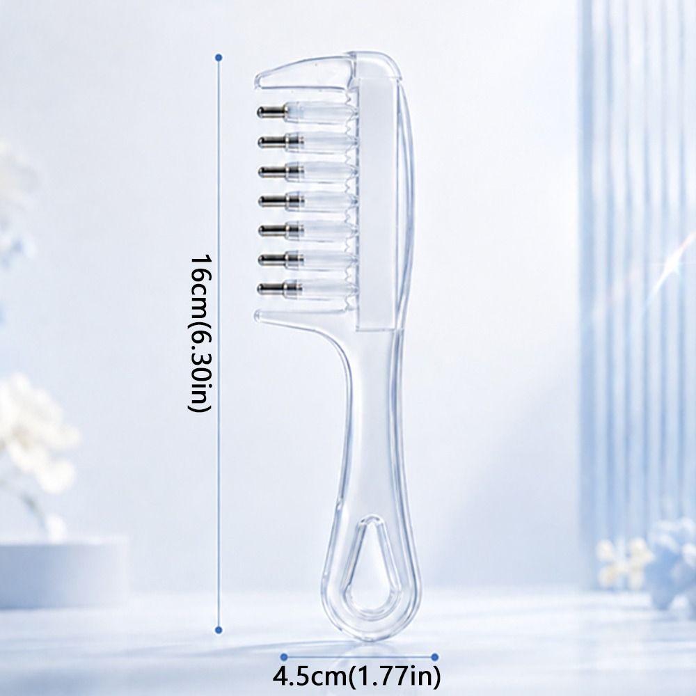 Transparent Scalp Liquid Guide Comb Anti-Frizz Scalp Massage Comb Hair Growth