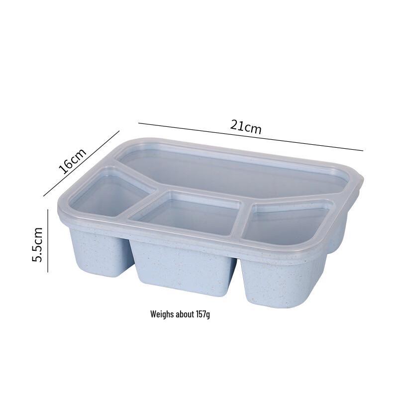 Wheat Straw 4-Compartment Lunch Box