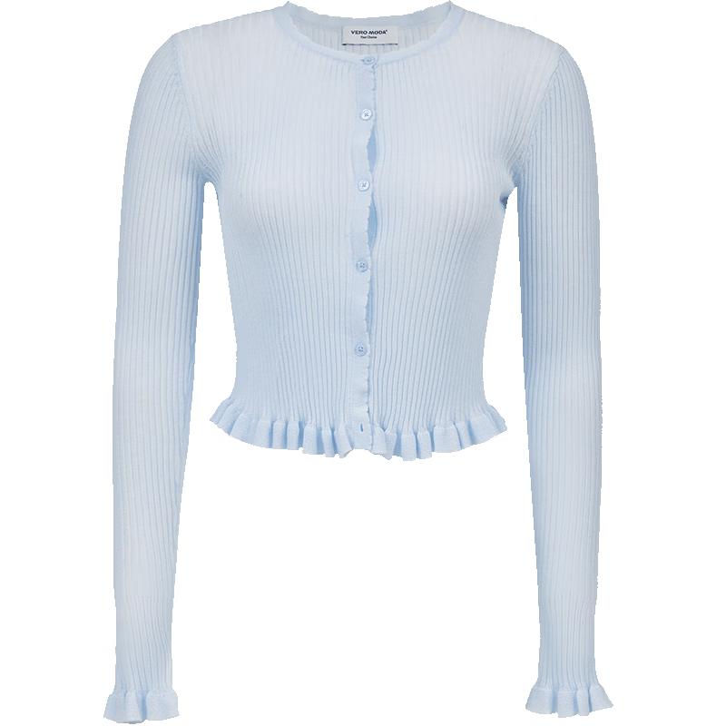 VEROMODA Women's Lace Bell Sleeve Knit Cardigan