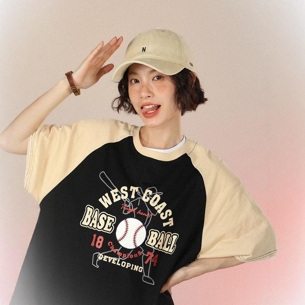 N-letter Embroidered Duckbill Cap for Sun Protection and Small Face, Versatile Soft Top Baseball Cap for Men and Women
