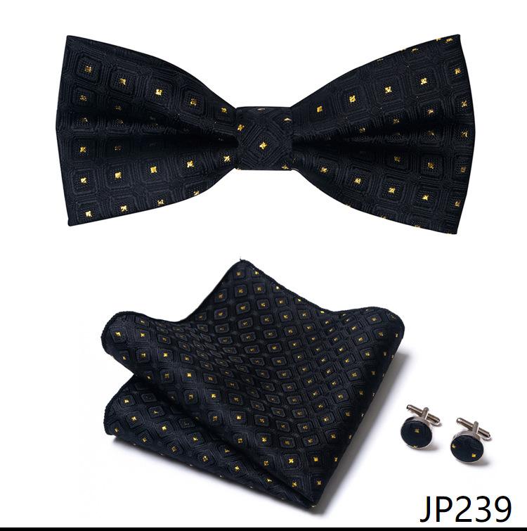 Галстук-бабочка мужской одноцветный цветной воротник-цветок с плоской головкой, однотонная серия, матовая ткань, бант, источник