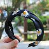 Fabric headband female Yiwu headdress jewelry autumn and winter feeling wide edge versatile high skull top headband hairpin