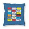 Anesthesia Medication Square Pillowcase Pillow Cover Cushion Throw Pillow for Home Bedroom Car