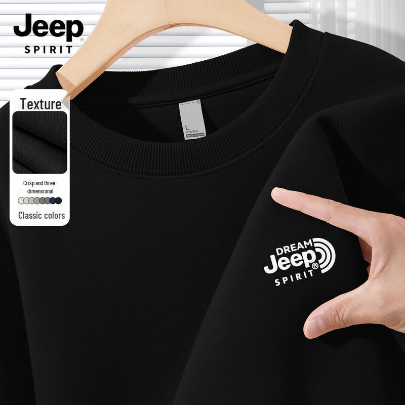JEEP SPIRIT Men s 2025 Fall Loose Fit Sweatshirt 3XL