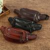 Business Men's Money Bag Oxhide Multi-Functional Waist Bag Camera Bag Cow Leather Business Bag Running Sports Waist Bag Men Cash Register Wallet