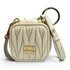 Ausgezeichneter Taschenanhänger beige Lammleder Damen 5TL527 Gebraucht