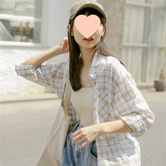 Women's Korean Retro Plaid Early Spring Jacket - Versatile, Sun Protection, Plus Size, Fresh Style