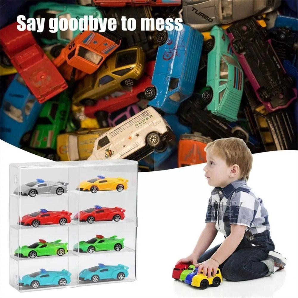 Transparent Cars Diecast Storage 8 Slot Model Toy Storage Box Car Model Display Box  Hot Wheels