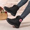 Shoes: Women's New Fleece Warm Snow Boots In Winter, Casual and Comfortable, Non-slip Plus-size High-top Cotton Boots