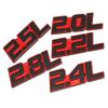 1Pc 2.0L 2.2L 2.4L 2.5L 2.8L Emblem Badge Decal for SUV Car Stickers