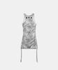 Bad Blood Lion Patch Tank Mini Dress - Washed White