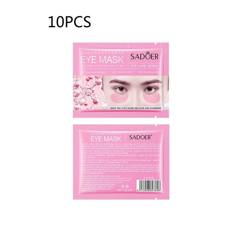 Cherry Blossom Extract Eye Mask Anti-Wrinkle Eye Patches Fade Fine Line Remove Dark Circle Bag Anti-Puffiness Moisturizing Brighten Skin Care