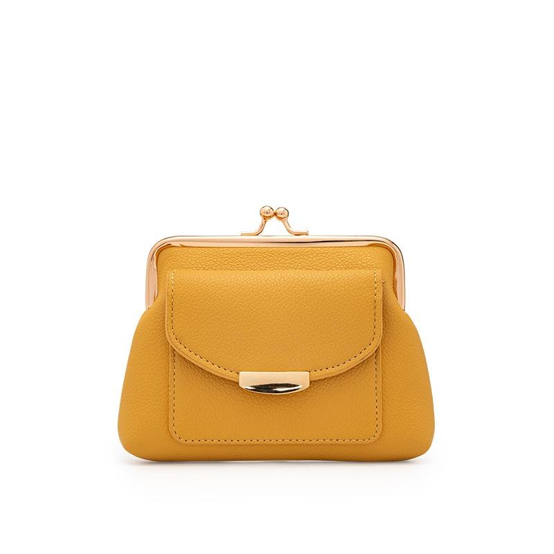 Lychee Pattern Buckle Wallet Fashi Women Short Coin Purse Retro Card Bags Large Capacity Multi Card Pocket Ladies Mey Clip