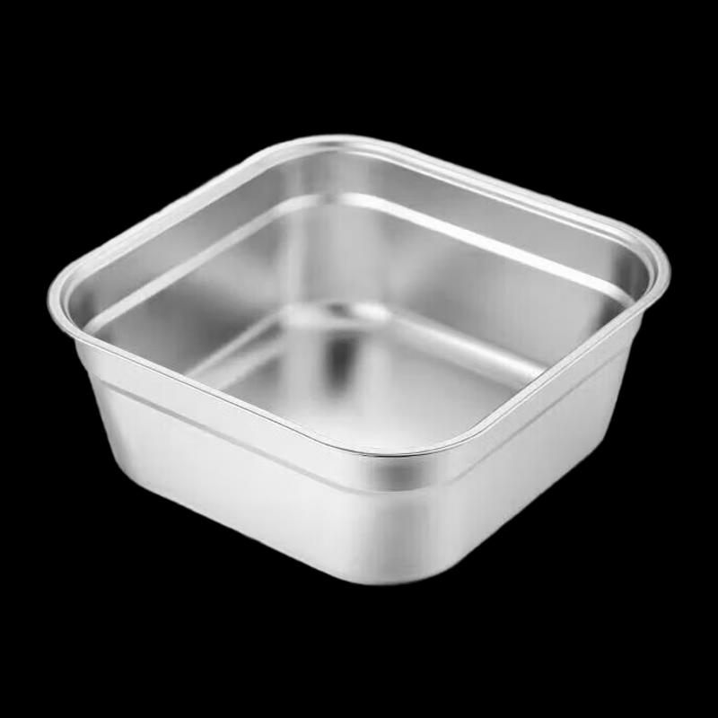 NHZHIW 304 Stainless Steel Deep Rectangular Tray