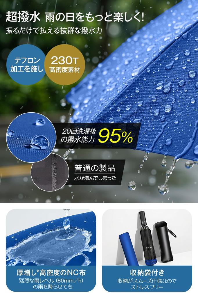 Large Size 12 Folding Automatic Opening and Reverse Teflon Folding Heat UV Rain and Sun Rain and Typhoon Heavy Rain and Day Gift Extra - Ribs