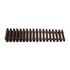 35.4 Inch Mini Fairy Garden Fence Decorative Miniature Picket Fence Ornament for Fairy Garden Accessories Brown