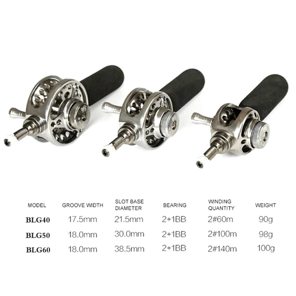 DIY Nachrüstbares Hohlrollenhalter für Bachkarpfen Angelrute Innenliegende Schnur Vollmetall Baitcasting Rolle Modifikation 2+1BB Floß Gussgetriebe 260319