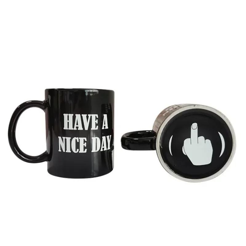 1pcs Finger Cup Creative Mug Anime Films and Television Products Funny Ceramic Coffee Breakfast Cup Christmas Gift