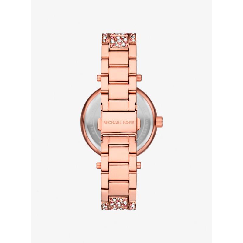 Michael Kors Limited-Edition Laney Pavé Rose Gold-Tone Watch MKO1152LE
