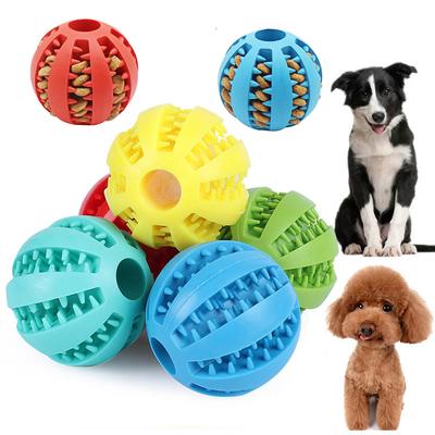 5/7 cm Hundeballspielzeug für kleine Hunde, interaktives, elastisches Kauspielzeug für Welpen, Zahnreinigung, Gummifutterball, Spielzeug, Haustierzubehör