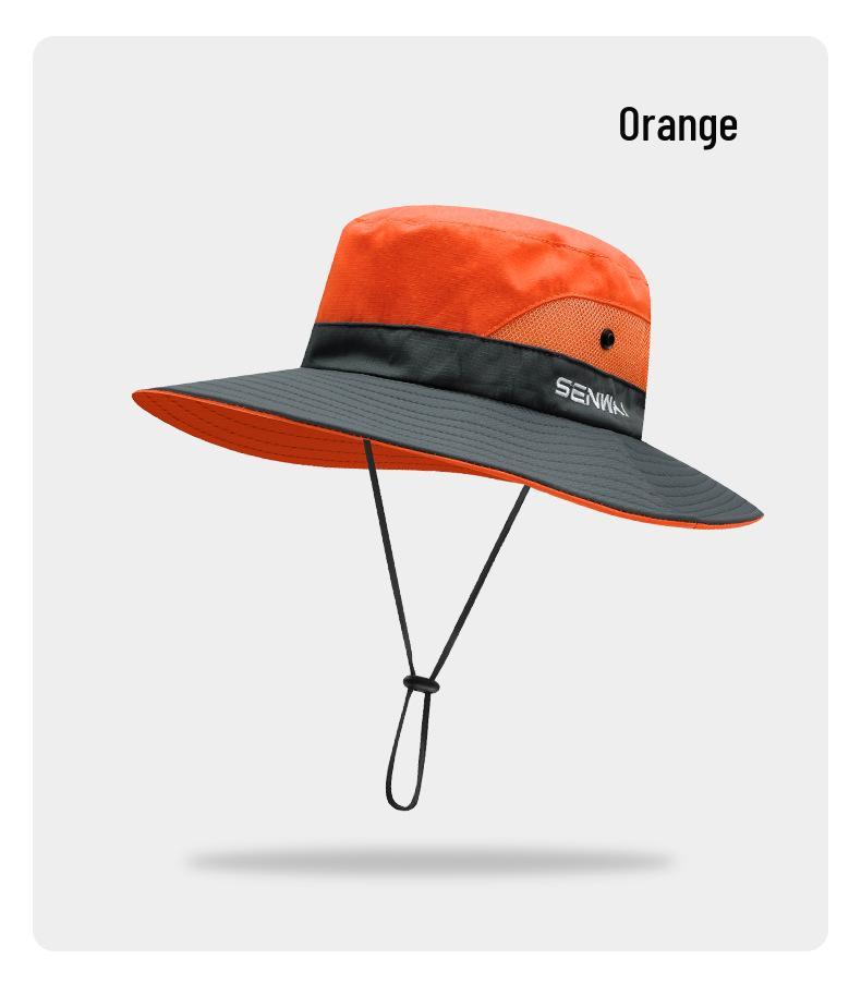Women's Summer Outdoor Sun Hat with Ponytail Hole - Breathable, UV Protection, Parent-Child Style for Hiking