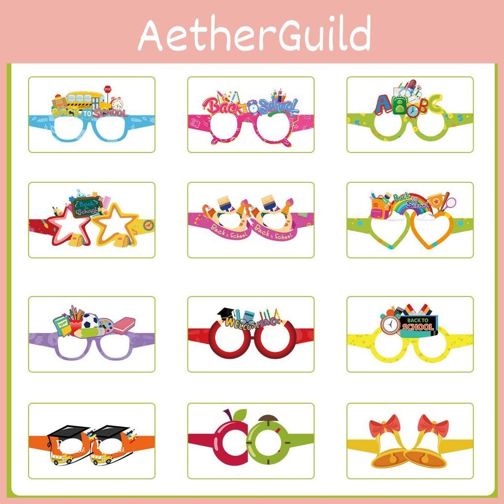 Paper Event Kids Glasses Set For Childrens Day And Classroom Prop Activities