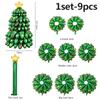 1/2Set Large Christmas Tree Balloons Xmas Party DIY Standing Foil Balloon 2025 New Year Christmas Decoration for Home 2024 Noel