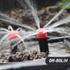 50-5m 1/4" Garden Drip Micro Irrigation 8-hole Adjustable Drippers with Stake 4/7mm Adapter PVC Tubing Automatic Watering System